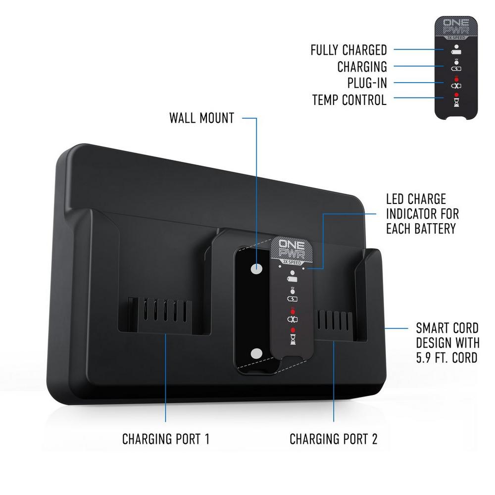 ONEPWR Dual Bay Battery Charger - Image 3
